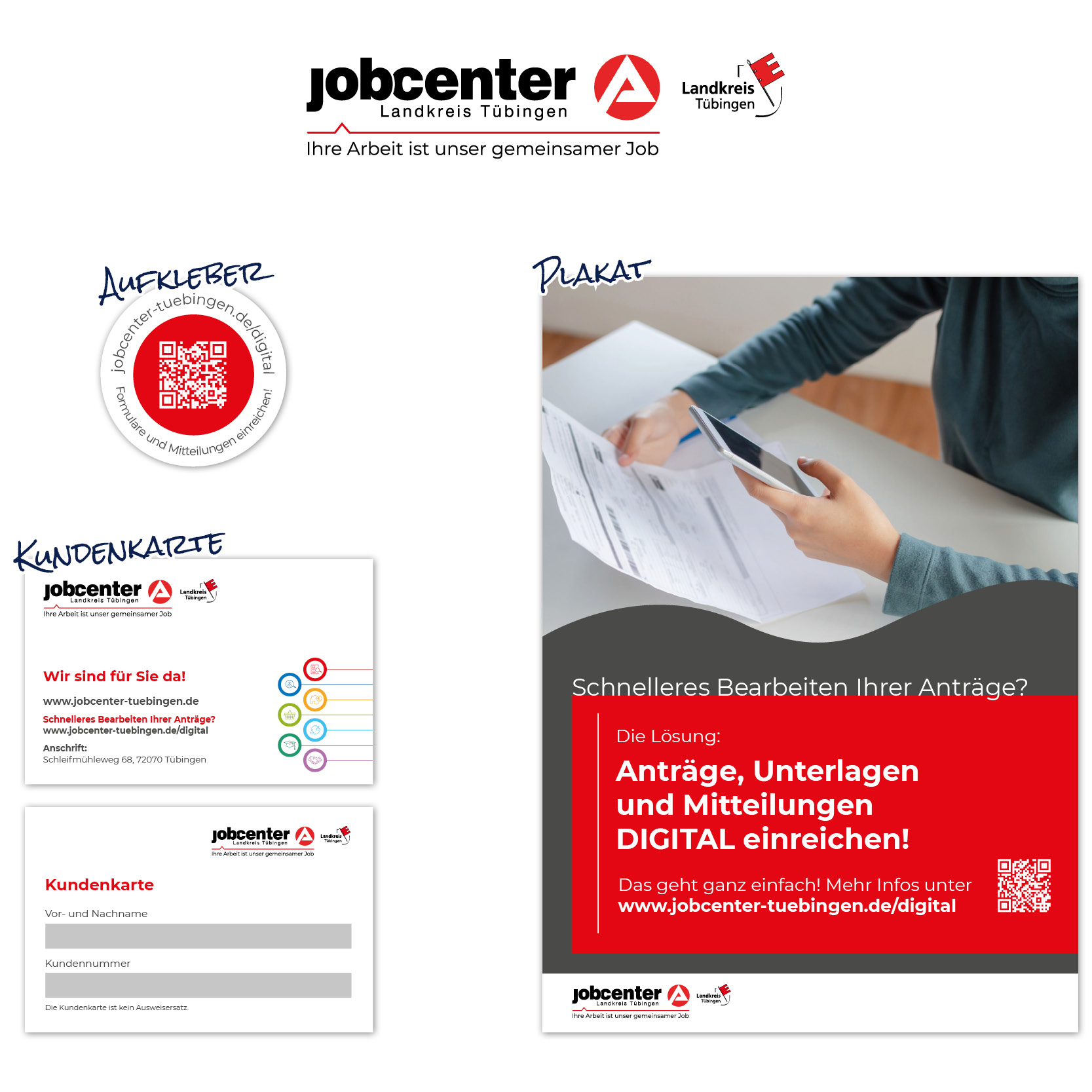 Jobcenter Tübingen Flyer