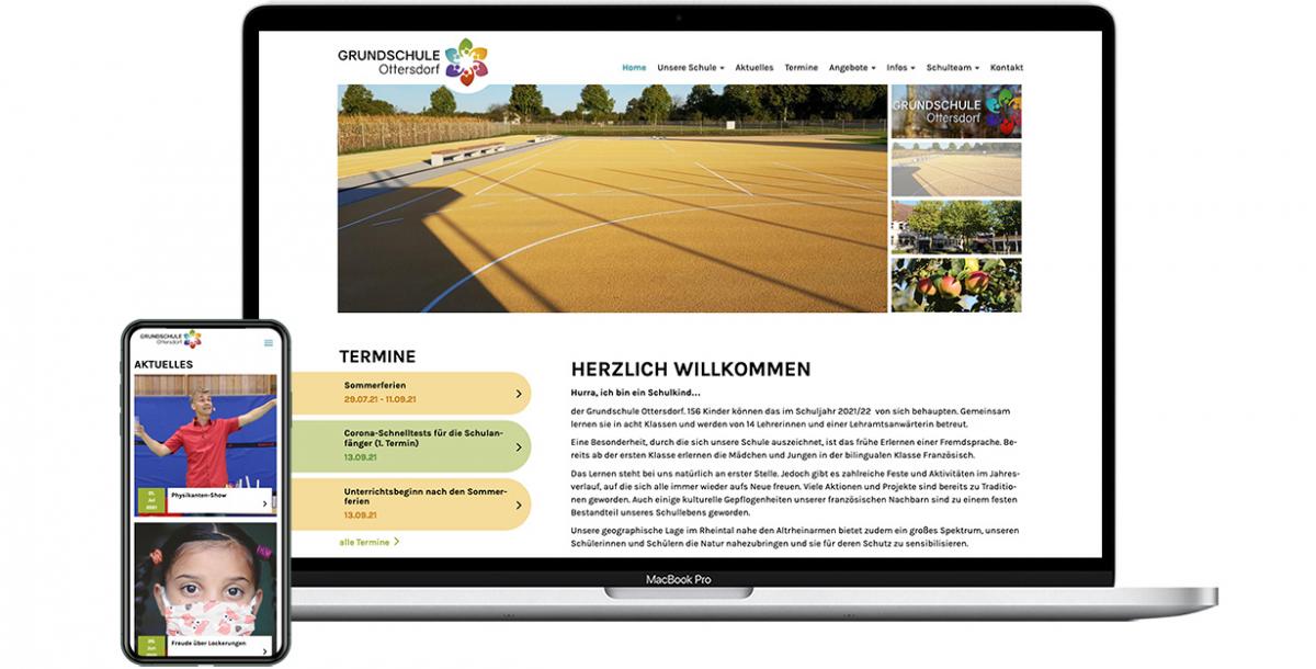 Webdesign: Grundschule Ottersdorf