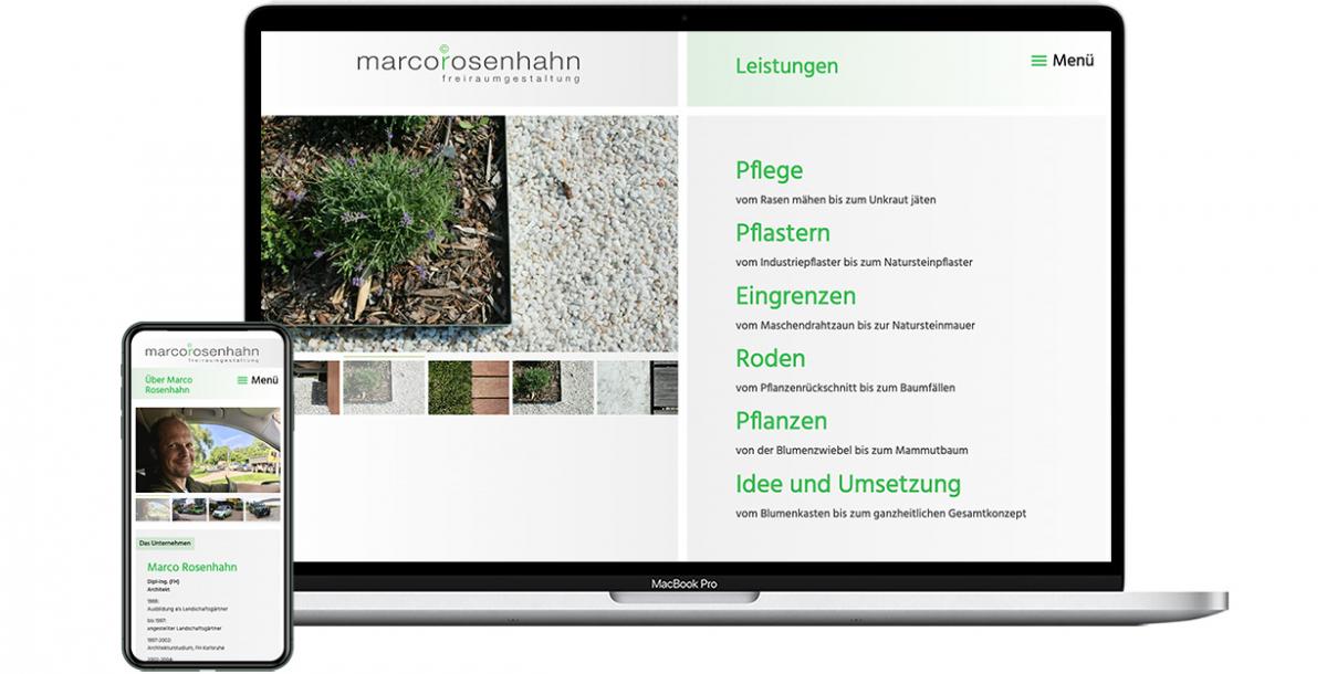 Webdesign: Marco Rosenhahn Freiraumgestaltung
