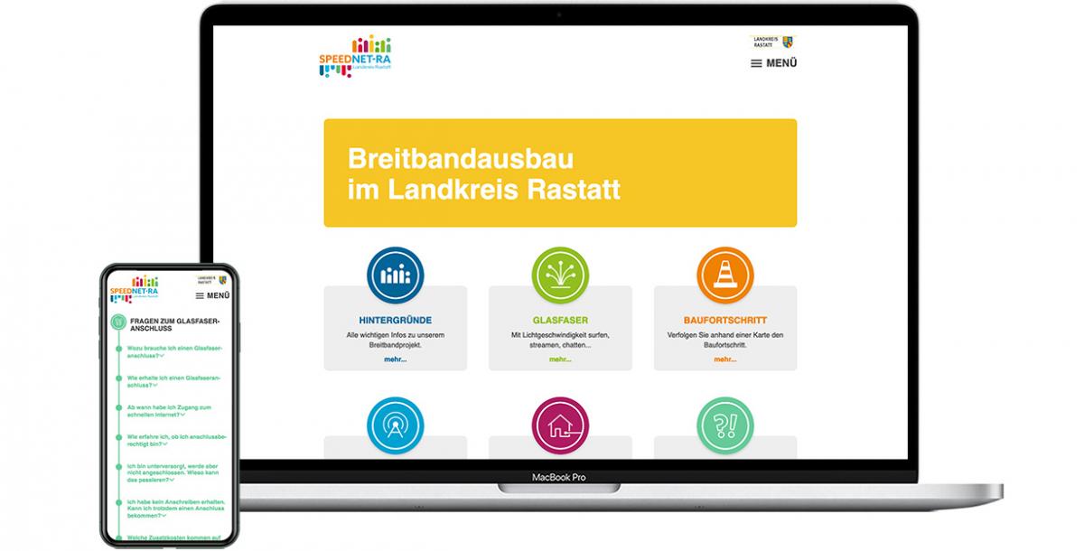 Webdesign: SPEEDNET-RA - Landkreis Rastatt
